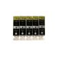 5 cartridges for Canon with Chip, replaced PGI-520BK Black