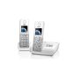 Gigaset C300A Duo DECT cordless telephone with voice mail, incl. 1 additional handset, white (Electronics)