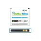 Battery-King Battery for Sony-Ericsson Xperia X8 E15i, Active ST17i, Mini ST15i, mini pro SK17, SK17a, E16I, Vivaz, Cosmic U5i, WT19a, WT19i - replaced EP500 - Li-Ion 1350mAh (Electronics)