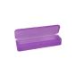 Hygiene box Kundenbox Feilenbox Arbeitsmaterial box purple transparent 220x65x35 mm LxWxH (Misc.)