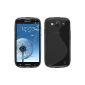 Silicone Case for Samsung Galaxy S3 Neo - S-style gray - Cover PhoneNatic ​​Cover + Protector (Electronics)