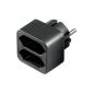 Wentronic 2x Euro adapter black (Accessories)
