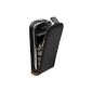 mumbi PREMIUM Leather Flip Case Samsung Galaxy mini 2 Case Cover (Wireless Phone Accessory)
