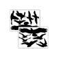 Wall Kings WK-10900 Birds and window protection, 12 stickers, protection against bird strike, black (household goods)