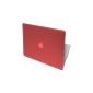 kwmobile® Case rigid and solid rubber, good grip, for Apple MacBook Pro 13 '' in Red (Electronics)