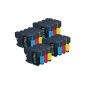4 Set of 4 Brother LC980 / LC1100 ink cartridges (ink 16) - Black / Cyan / Magenta / Yellow for Brother DCP-145C DCP-163C DCP-165C DCP-167C DCP-195C DCP-197C DCP-365CN DCP-373CW DCP-375CW DCP-377CW / MFC-250C MFC-255CW MFC-290C MFC-295CN MFC-297C MFC-490CN MFC-490CW MFC-5490CN MFC-5890CN MFC-6490CN MFC-670CD MFC-790CW MFC-670CDW MFC MFC-930CDN MFC-990CW -930CDWN (Electronics)