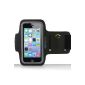 MiniSuit Sporty Sport Cover Armband with Key specialist for iPhone 5 / 5S / 5C, iPod Touch 5 - Black (Wireless Phone Accessory)