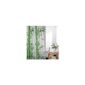SHOWER CURTAIN WHITE GREEN BAMBOO 120 wide x 180 HIGH!  INCL.  QUALITY RINGS!  PEVA 120x180 cm (Home)