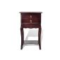 Nightstand cabinet bedside console table telephone table brown