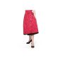 trachtige dirndl skirt pink or red cotton dress skirt, 69 cm, Midi skirt, costume fashion for women, Evi (Textiles)