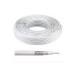 30m coaxial satellite Satkabel 120dB 4-way shielded RG6 coaxial cable (electronics)