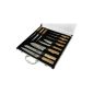Pradel Excellence KN2009-11 Suitcase 5 Kitchen knives + 6 Steaks with Bamboo Handle (Kitchen)