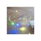 20s LED wire Micro Lichterkette colorful battery Lights4fun (household goods)