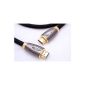 BLACK GOLD 2m PRO HIGH SPEED 15,2gbps 1.4a - HDMI CABLE HDMI to 3D - Triple shielding - ARC Function (High definition audio) signal Video High performance up to 4096 by 2160 (Digital Cinema format) with Ethernet and 3D ,.  Cable HDMI-compatible 1.4, 1.3c, 1.3b, 1.3 ... *** FREE SHIPPING - Fast shipping D-Day (+1) *** (Electronics)