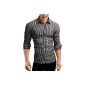Grin & Bear Slim Fit T-shirt shirt men's shirt, plaid SH571 (Textiles)