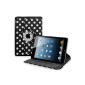 Polka Dot Design PU Leather Cover shell leather case with flap for iPad Mini (Electronics)