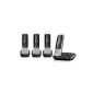 Gigaset C430A / C 430A / C430 A QUATTRO black with answering machine with a total of 4 handsets (Electronics)