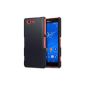 Terrapin Rubberized Case for Sony Xperia Z3 Compact Case - Solid Black (Electronics)