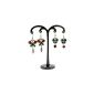 Jewellery stand to expose earrings (2 pairs) - Black