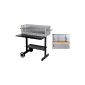 BBQ stainless steel grill charcoal barbecue grill cart First Class!  (Garden products)