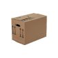 BB-packaging cartons books, 10 pieces, (professional) STABLE + 2-WAVE - relocation cardboard boxes packing books packing boxes box (tool)