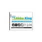 Battery-King Li-Ion battery (1800mAh) for Samsung Galaxy W i8150 / Wave 3 S8600 / Conquer 4G / S5820 (Accessories)