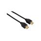 Hama 11964 HDMI Male / Male Link Digital Audio / Video Contact Gold 1.50 m Black (Accessory)