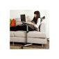 SoBuy FBT07N-W bed table Laptop with height adjustable tilt tray