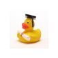 funny academics Badeente with diploma - rubber ducks with Mortar Board - gift at graduation exams University University College (Toys)