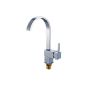 Auralum® design faucet High C-outlet single lever mixer sink faucet kitchen sink (household goods)