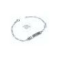Baby and children's ID bracelet with heart pendant Angel II incl. Engraving (both sides) and packaging 925 silver, length 15cm (jewelry)
