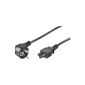 Wentronic power cord (Schuko to IEC 320-C5 jack) 1.8m black (Accessories)