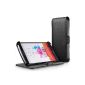 EasyAcc® Cases in Leather Look LG G3 Flip Cover with Stand-Black Support Function (Electronics)