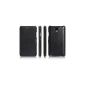 Luxury Leather Case for Samsung Galaxy Note 3 / grade III / N9005 / N9000 / model: Luxury / side hinged / ultraslim / genuine leather / Folder Case / Black (Electronics)