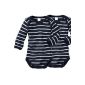 wellyou Set of 2 Baby Body Langarm, navy and white striped (Textiles)