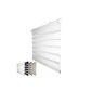 Fensterdecor Klemmfix Mini Duo-blind double retractable incl without drilling. Terminal support / White 120 x 150 cm (W x H)