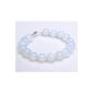 Bracelet Opalit - Moonstone & 925 silver delicate Bracelets Earrings Ladies (jewelry)