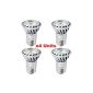 Xpeoo® Set of 4 Dimmable LED E27 6W Equivalent to a 50W Halogen Spot Light Design avant-garde Lamps Light Bulb Lamp 520lm Lighting Bulb, Cool White, Neutral White, Cool Natural bulb, 4500-5000k AC 220v
