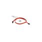2x SATA cable 55cm red | 2x straight-straight | compatible to S-ATA / 600 | Serial ATA | 1,5GBs / 3GBs / 6GBs (backwards compatible) | S-ATA cable | Premium quality of PC24 Shop & Service (Electronics)