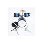Children percussion complete in 4 colors + 3 years (blue metallic)