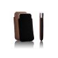 STINNS Cream Series Design shell / case / Case / genuine leather case for Apple iPhone 5S / iPhone 5 - Black / Black (Electronics)