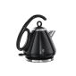Russell Hobbs 21283-70 Legacy Black Kettle, innovative handle for easy - comfortable pouring and carrying, 1.7 L, 2,400 W (household goods)