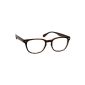UV Reader Reading Glasses Designer Style Dark Brown +1.00 diopters Women Men UVR015 with case