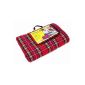 Idena 7570012 - Picnic blanket XXL red, fleece, 170 x 200 cm (household goods)