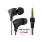 NEXODIA NXD910 Metal highend In Ear Headphones Earphones Black / ribbon cable (electronics)