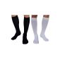 1er-Pack of 4 travel stockings compression stockings for 