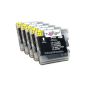 5x Brother DCP 195 C Premium XL cartridges compatible in black.  Very good mileage and Inexpensive!  (Office Supplies & Stationery)