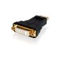 CSL - Full HD 1080p Premium DisplayPort (DP) to DVI Adapter | Certified | 24K gold plated contacts | Graphics cards / Apple and PC (Electronics)
