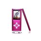 YHhao 16GB 16GB Slim Digital MP4 / MP3 pink, media player with 1.8 (Electronics)