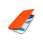 kwmobile® practical and chic flap protective case for Samsung Galaxy Note 2 N7100 in Orange (Wireless Phone Accessory)